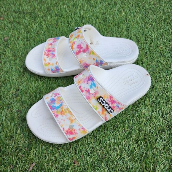 CROCS Shoes - CROCS CLASSIC Tie Dye - Women's Sandals - SIZE 9